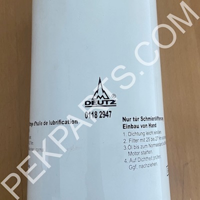 01182947 Deutz Yağ Filtresi - Deutz 01182947 Oil Filter
